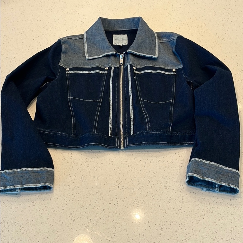 Avec Les Filles Dark Blue Jean Jacket